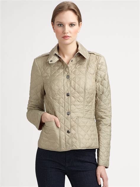 burberry brit quilted jacket green|quilted burberry jacket outlet store.